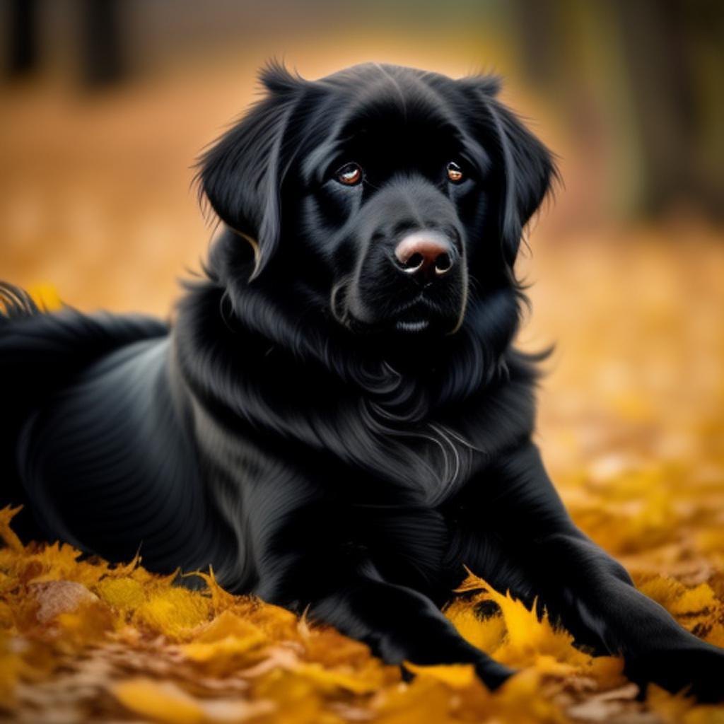 black  retriever dog