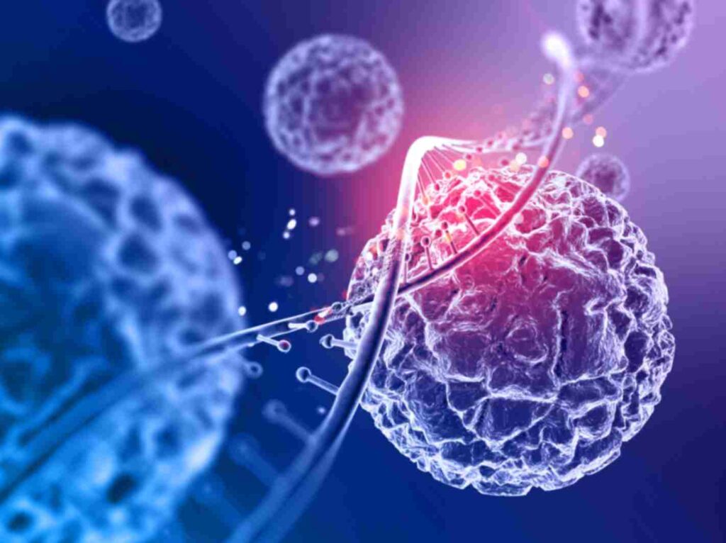 a pathogen attacking DNA - Strand