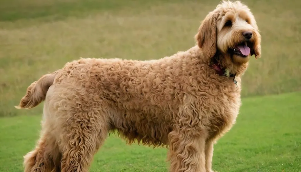 Australian labradoodle with wavy coat